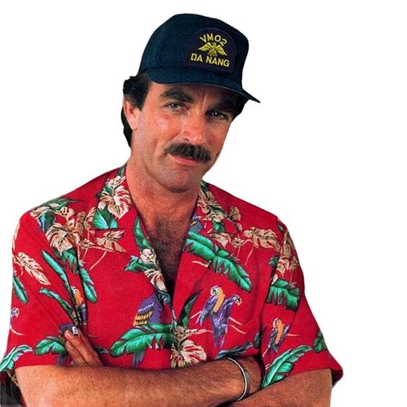 Paradise Found 80s Hawaiian Shirt As Seen on Tom Selleck Magnum P.I.  Sz 4XL - Picture 1 of 7